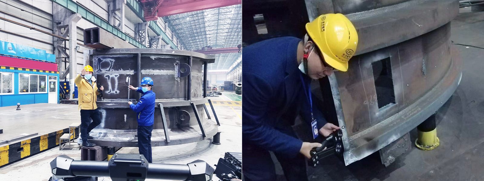 Marking an casting part with help of 3D data