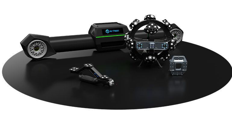 Inspect the Electric Cart Chassis with Trackscan-P Optical 3D Measurement System