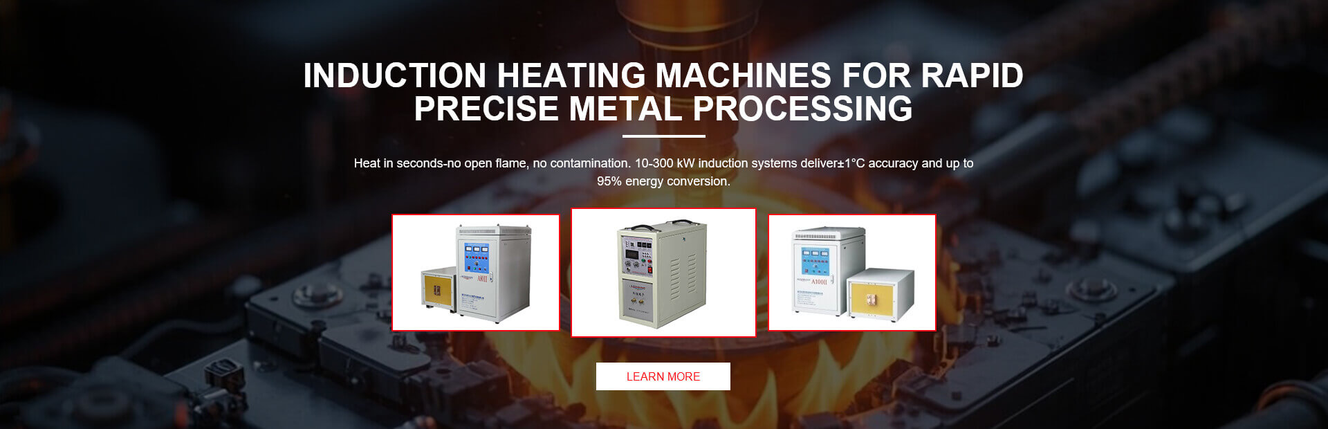Induction heating systems for industrial applications